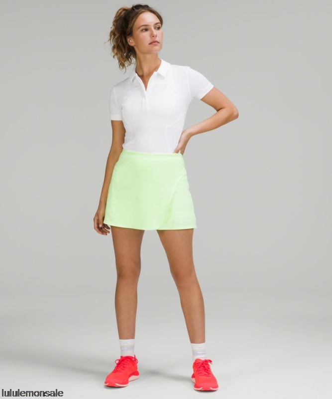 Lululemon Damen DELULU422 | Faded Zap Hoch Sitzender Wickelrock Für Tennis Und Golf